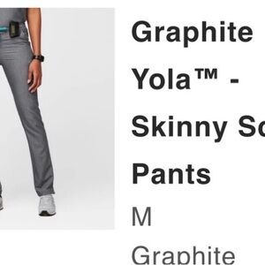 Figs Graphite Skinny Scrub Pants